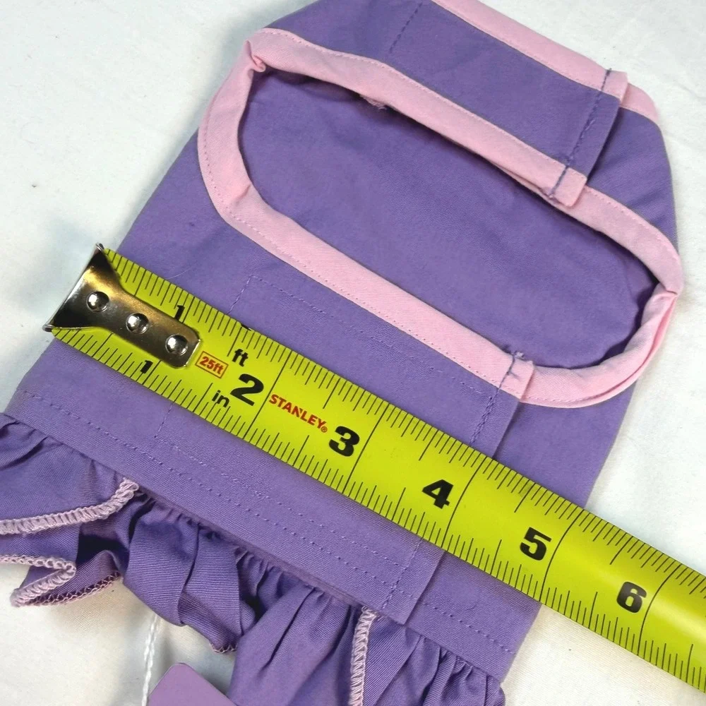 Boutique Pet Dress XS Purple Pink Butterfly Ruffle Dog Cat Clothes GOOD